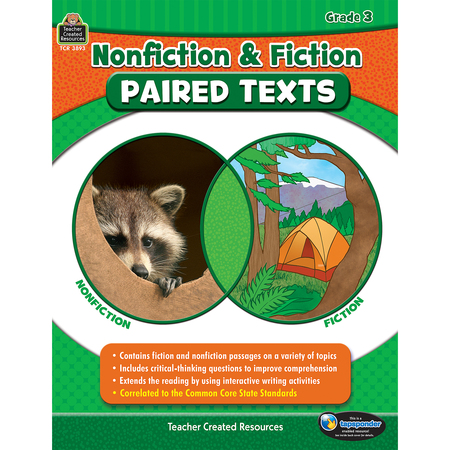 TEACHER CREATED RESOURCES Nonfiction and Fiction Paired Texts, Grade 3 TCR3893